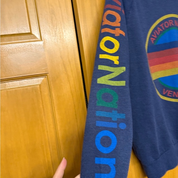 Aviator Nation Blue Logo Sweatshirt - Picture 3 of 7